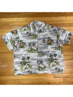 Vintage 70s Matt Rider Surf Hawaiian Shirt MADE IN USA Woody Tag - Men's Sz XL